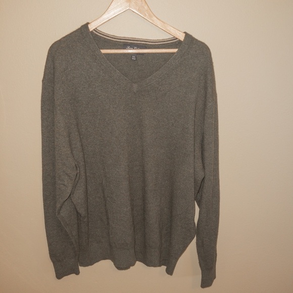 Luxury Cashmere Cremieux V-Neck Sweater | size XXL - Picture 2 of 6